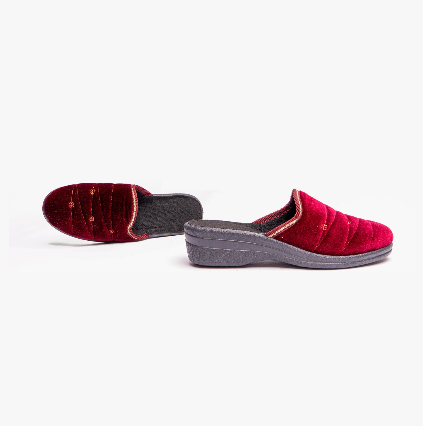 Jo & Joe KATH Womens Slippers Burgundy