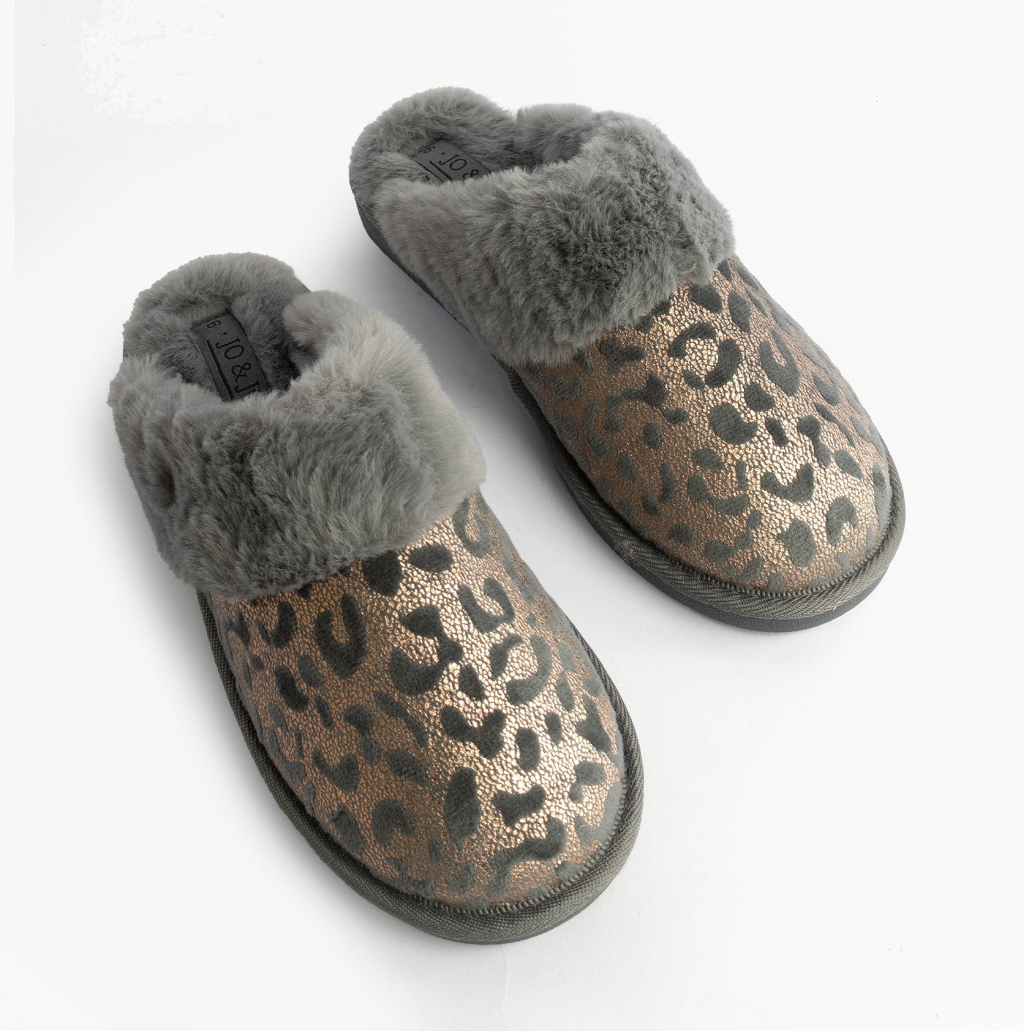 Jo & Joe LYLA Womens Mule Slippers Grey