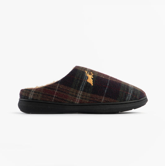 Jo & Joe NIDDERDALE Mens Mule Slippers Brown