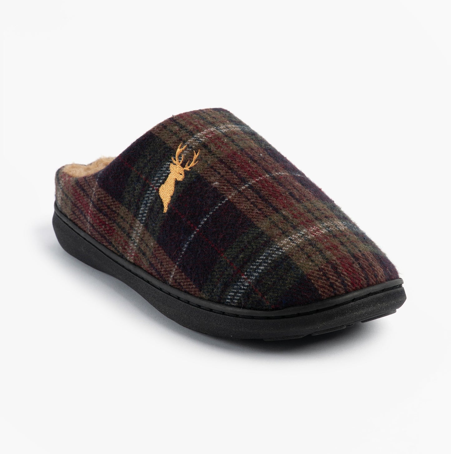 Jo & Joe NIDDERDALE Mens Mule Slippers Brown