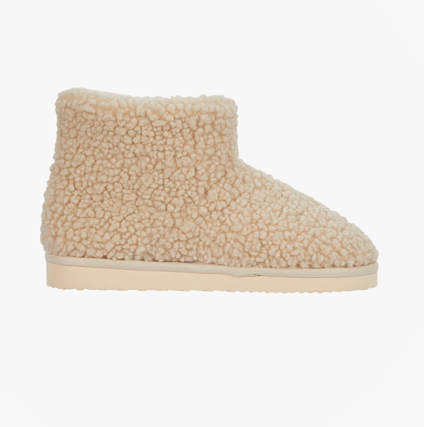 Jo & Joe TEDDY Womens Bootie Slippers Beige