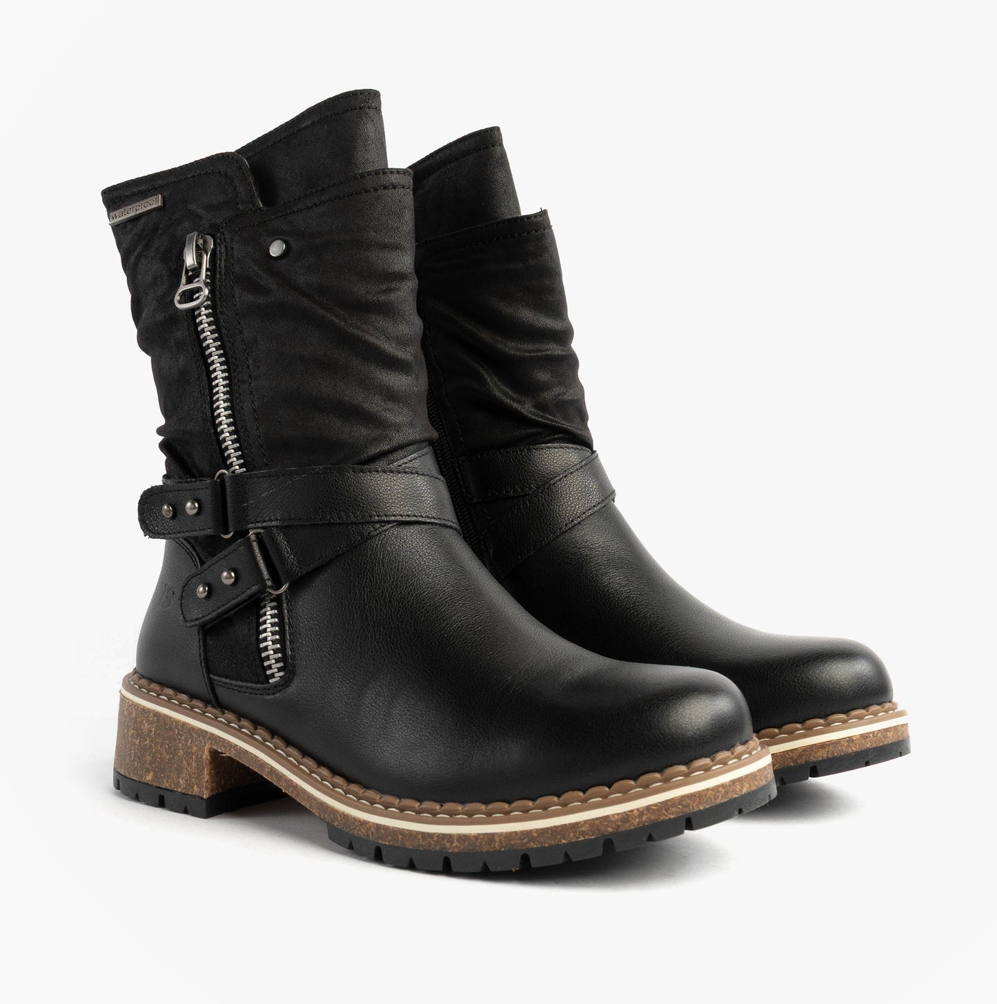 Josef Seibel WAYLYNN 13 Womens Biker Boots Black