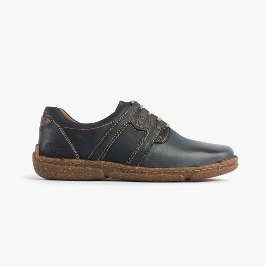 Josef Seibel NEELE 44 Womens Lace Up Leather Shoes Ocean