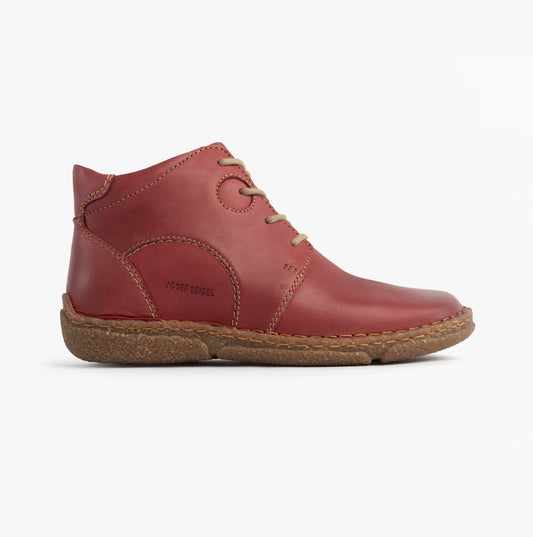 Josef Seibel NEELE 46 Womens Lace Up Ankle Boots Bordeaux