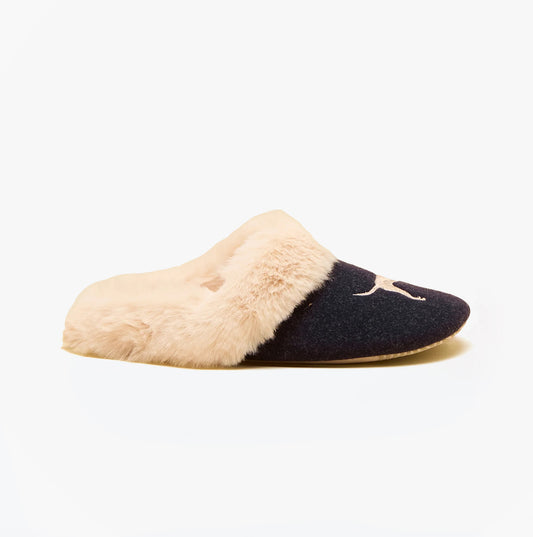 Joules SLIPPET Womens Mule Slippers Navy