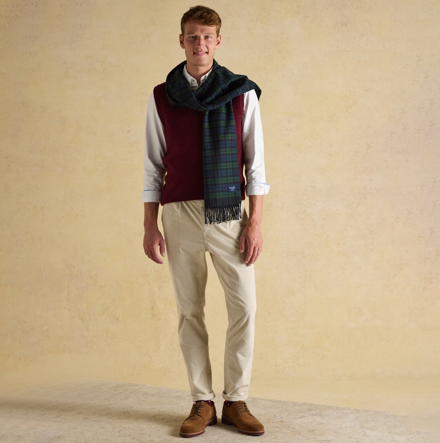 Joules LANGTREE Mens Scarf Navy
