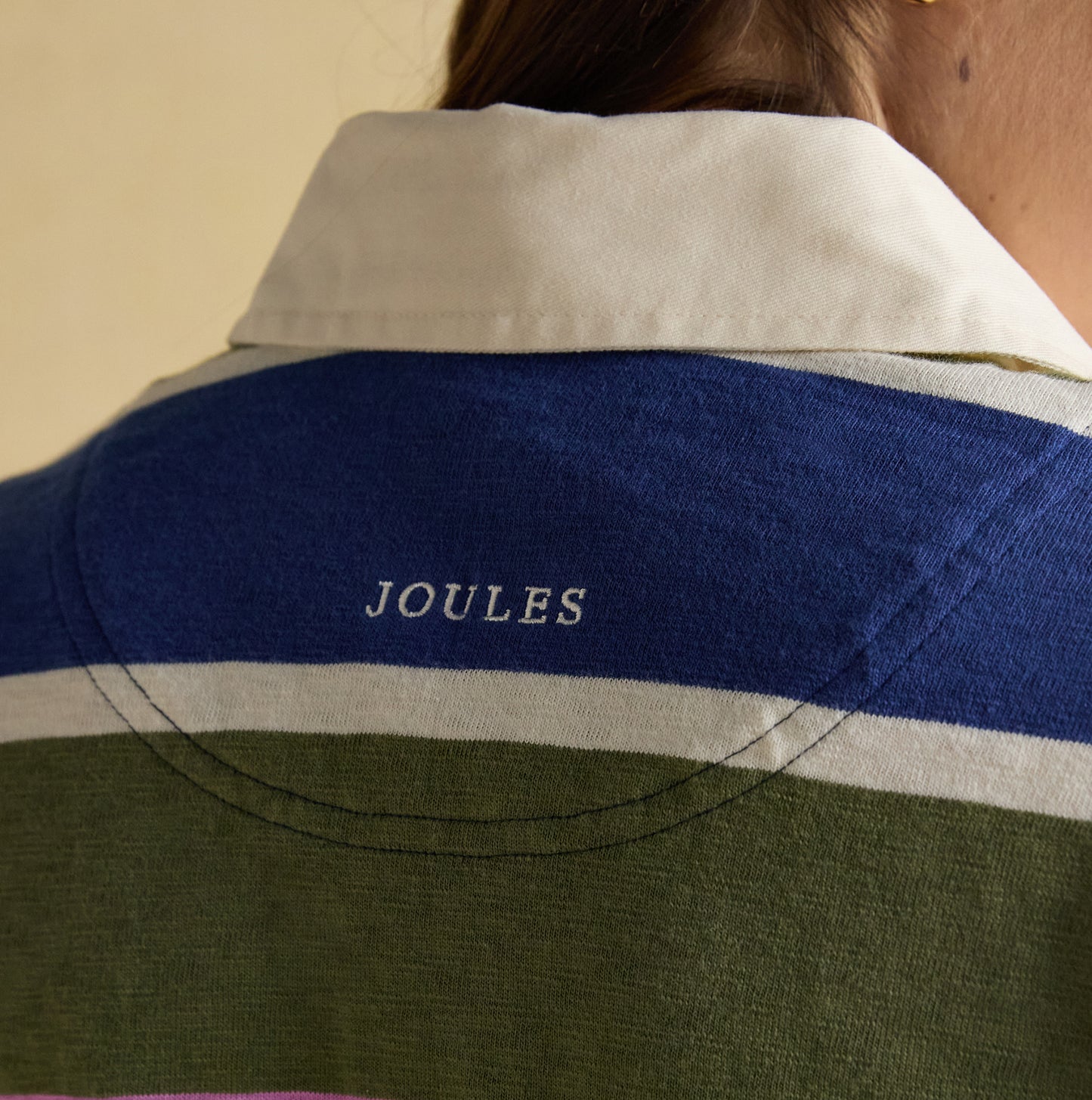 Joules LARA SLUB Womens Rugby Shirt Green