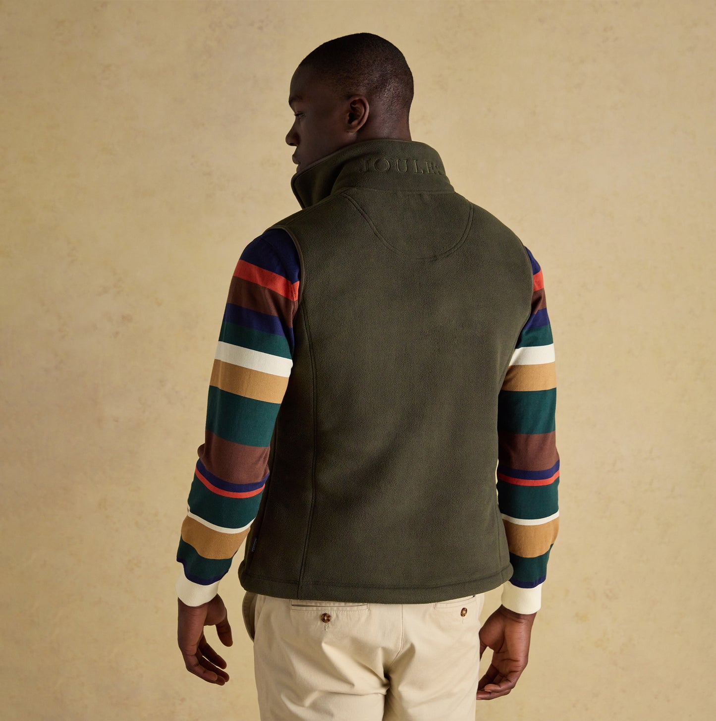 Joules HERITAGE FLEECE Mens Gilet Green