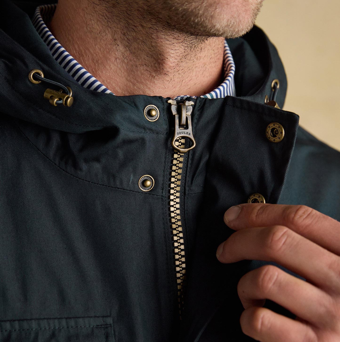 Joules PORTMAN Green Waterproof Raincoat Navy