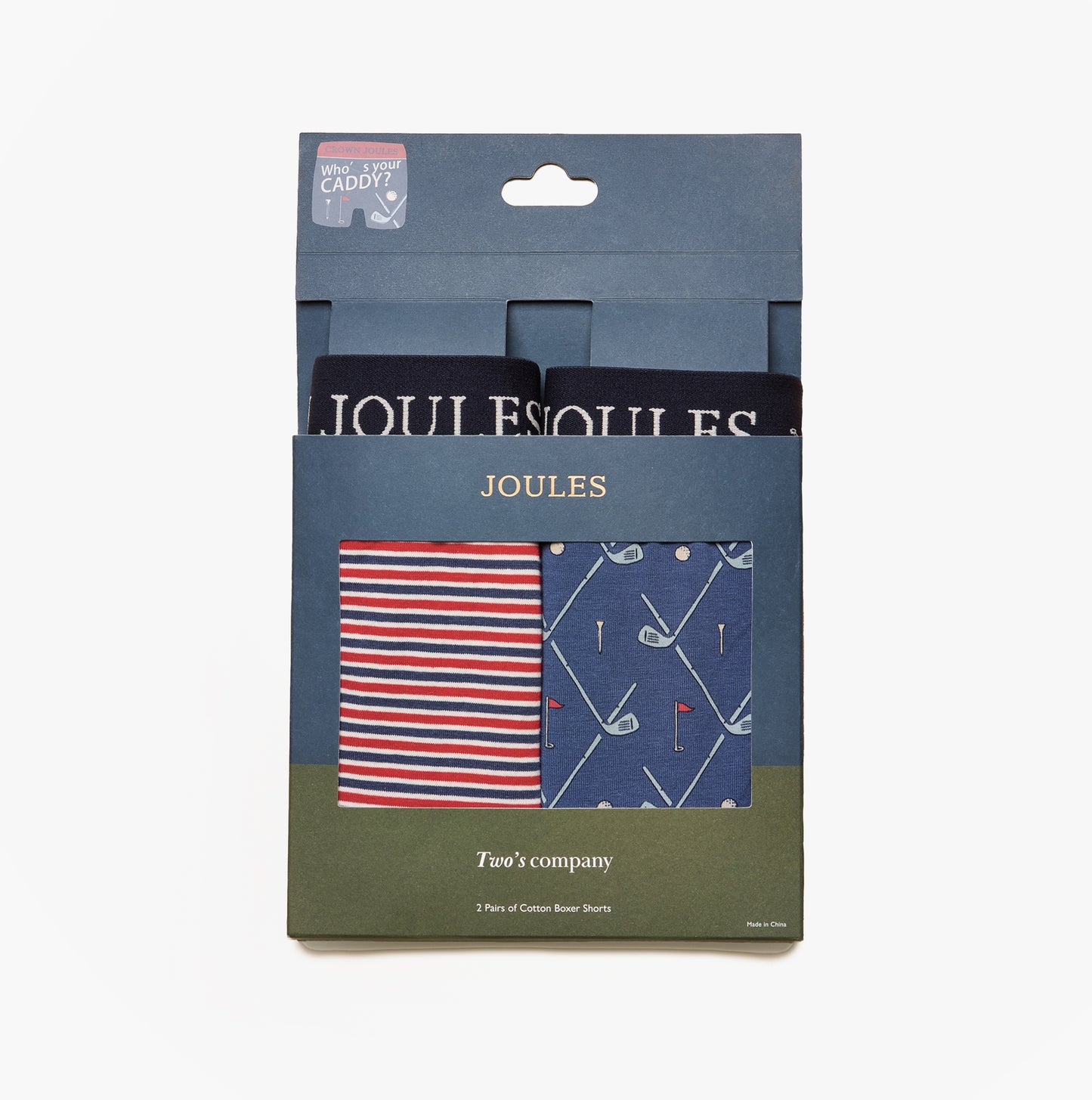 Joules CROWN Mens Boxer Shorts Red/Blue