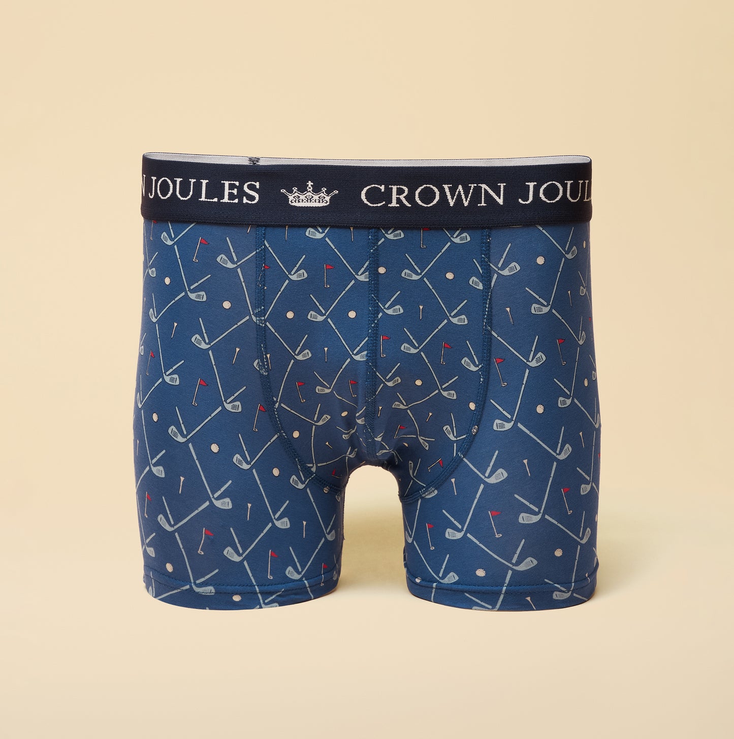 Joules CROWN Mens Boxer Shorts Red/Blue