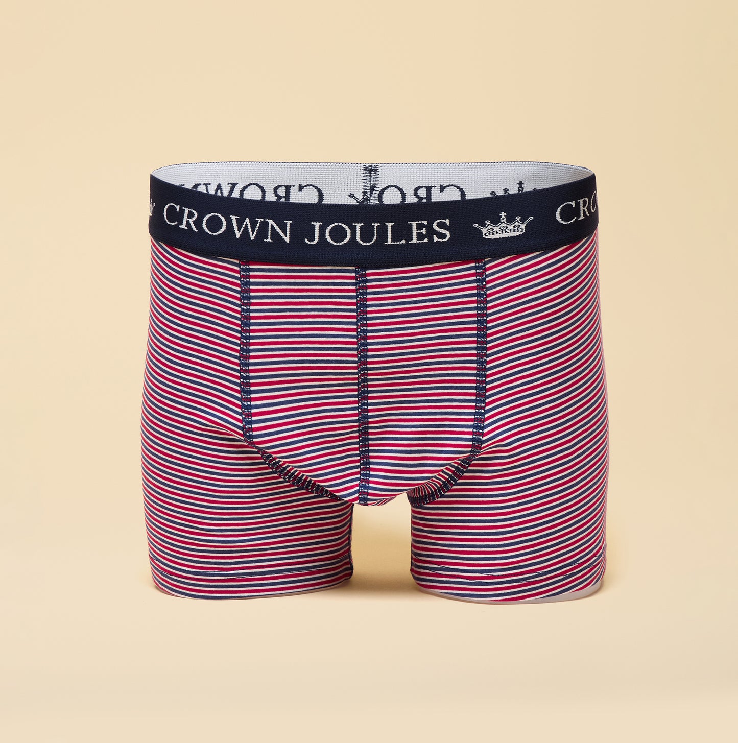 Joules CROWN Mens Boxer Shorts Orange/Navy