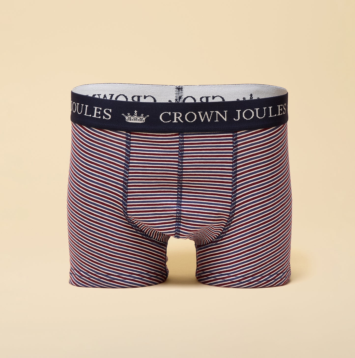 Joules CROWN Mens Boxer Shorts Burgundy Red