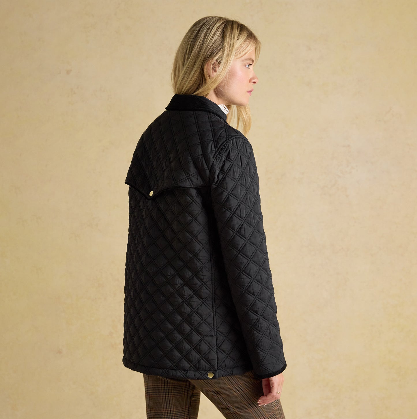 Joules BEATRIX Womens Heritage Quilted Coat Black