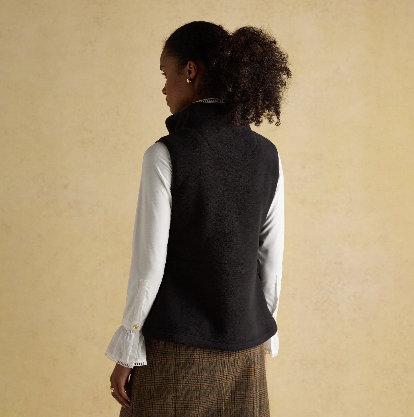 Joules HERITAGE FLEECE Womens Gilet Black