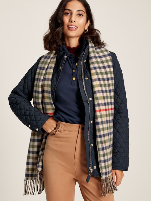 Joules LANGTREE Womens Scarf Henson Check