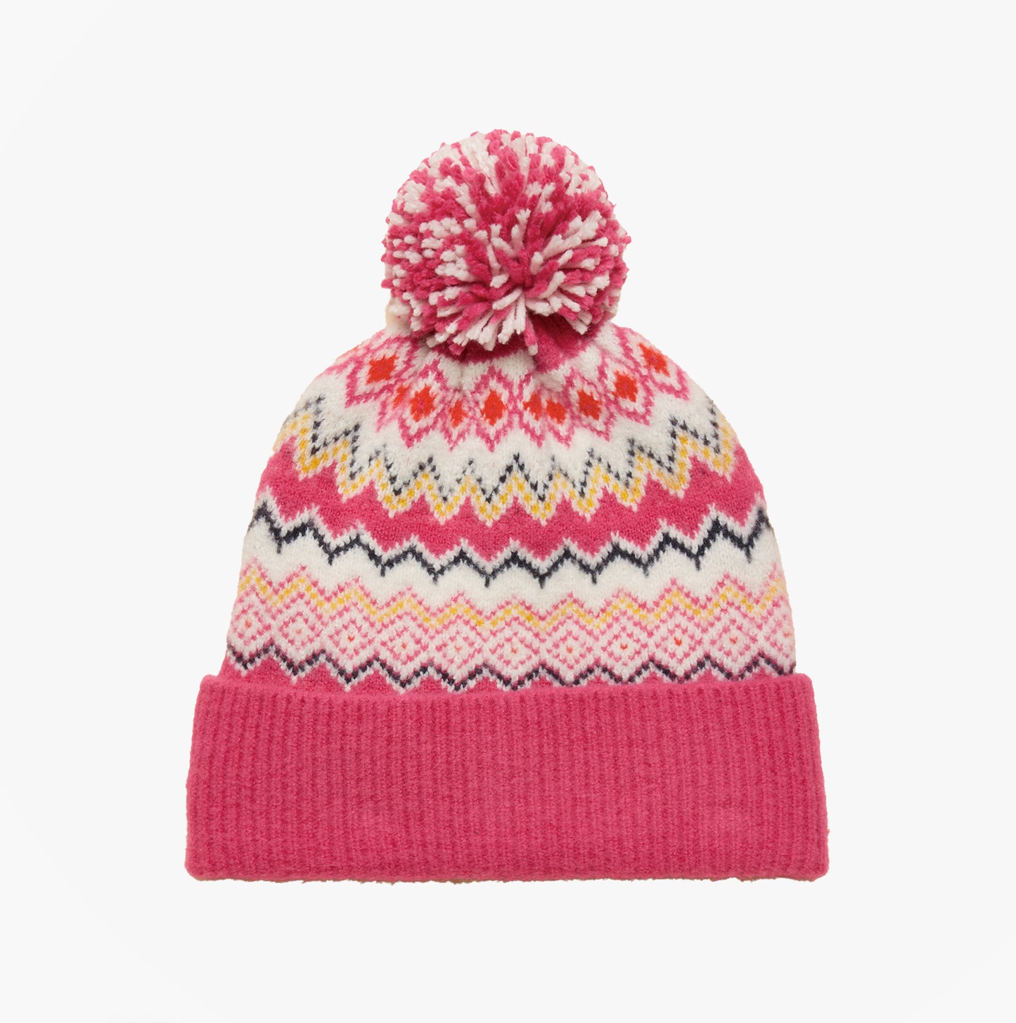 Joules KARA BOBBLE Womens Beanie Hat Pink