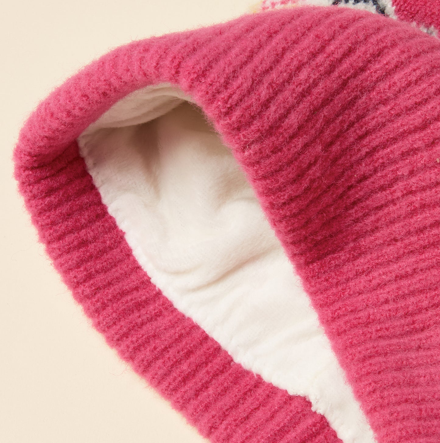 Joules KARA BOBBLE Womens Beanie Hat Pink