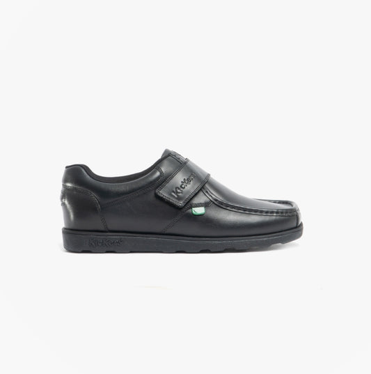 Kickers 114226 FRAGMA STRAP Boys School Shoes Black