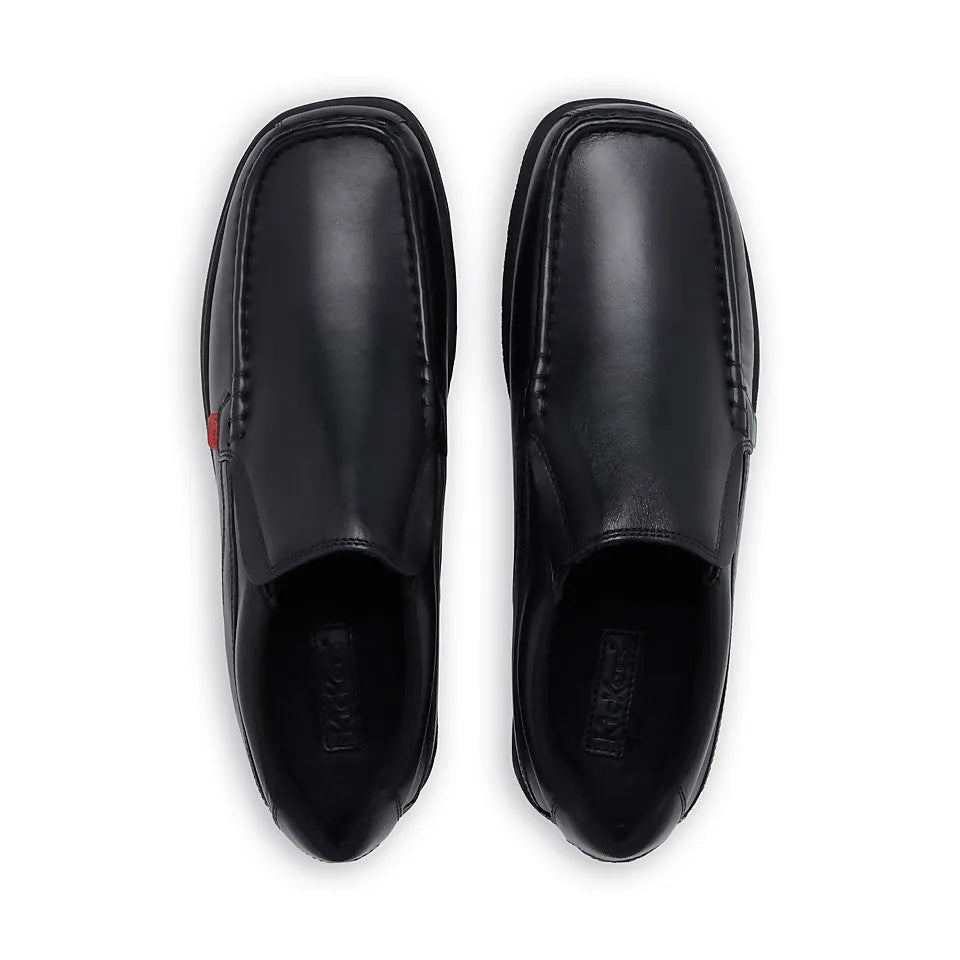 Kickers 114227 FRAGMA SLIP Boys School Shoes Black