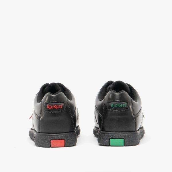 Kickers 114243 FRAGMA LACE 4 EYE Boys School Shoes Black