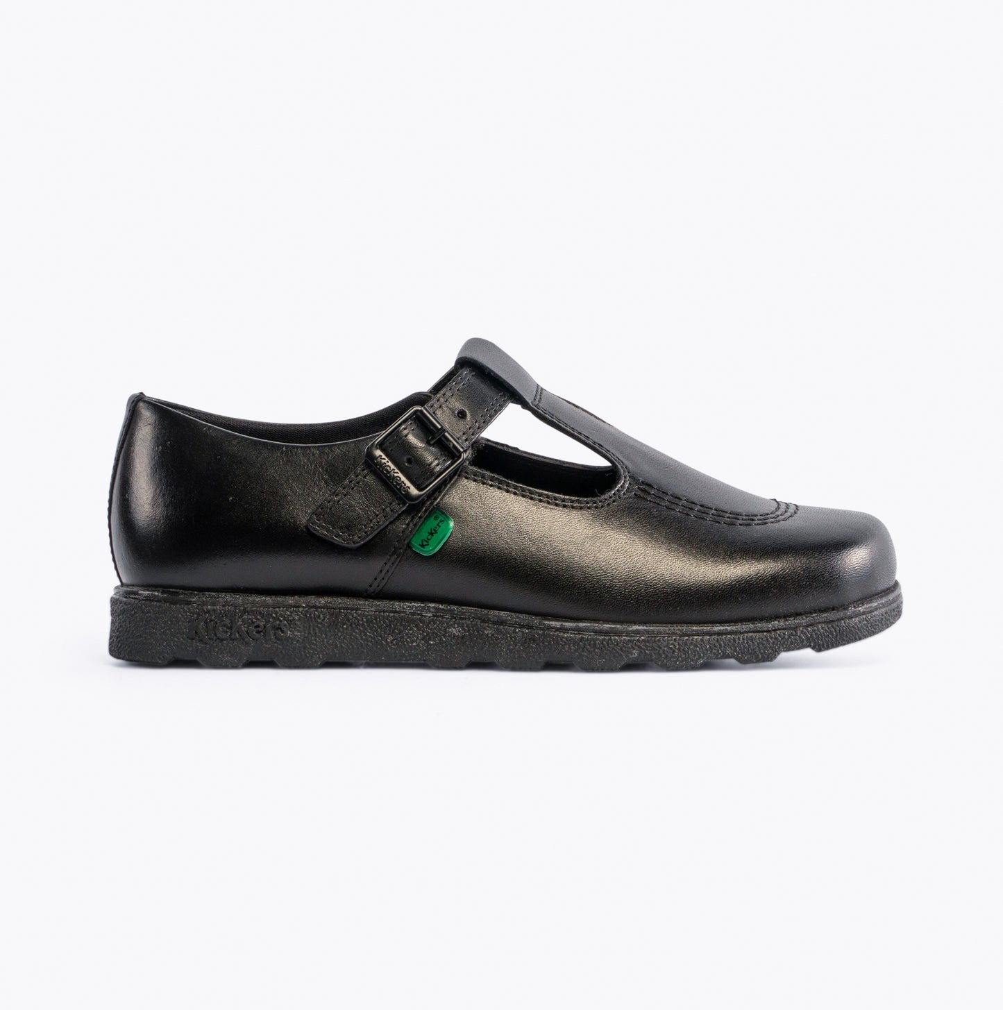 Kickers 115711 FRAGMA T-BUCKLE Girls School Shoes Black