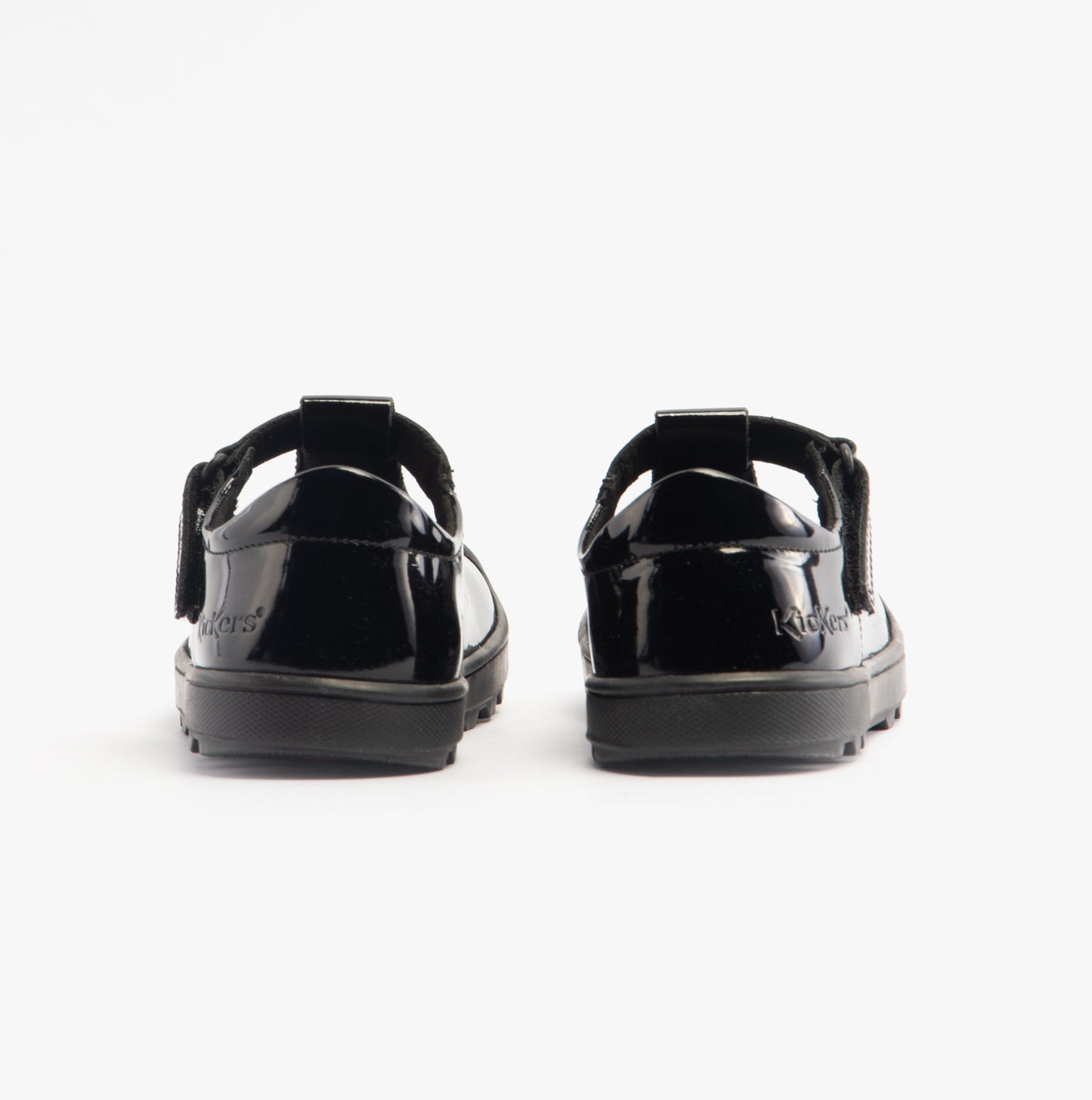 Kickers 116227 PLUNK MJ Girls School Shoes Black Patent