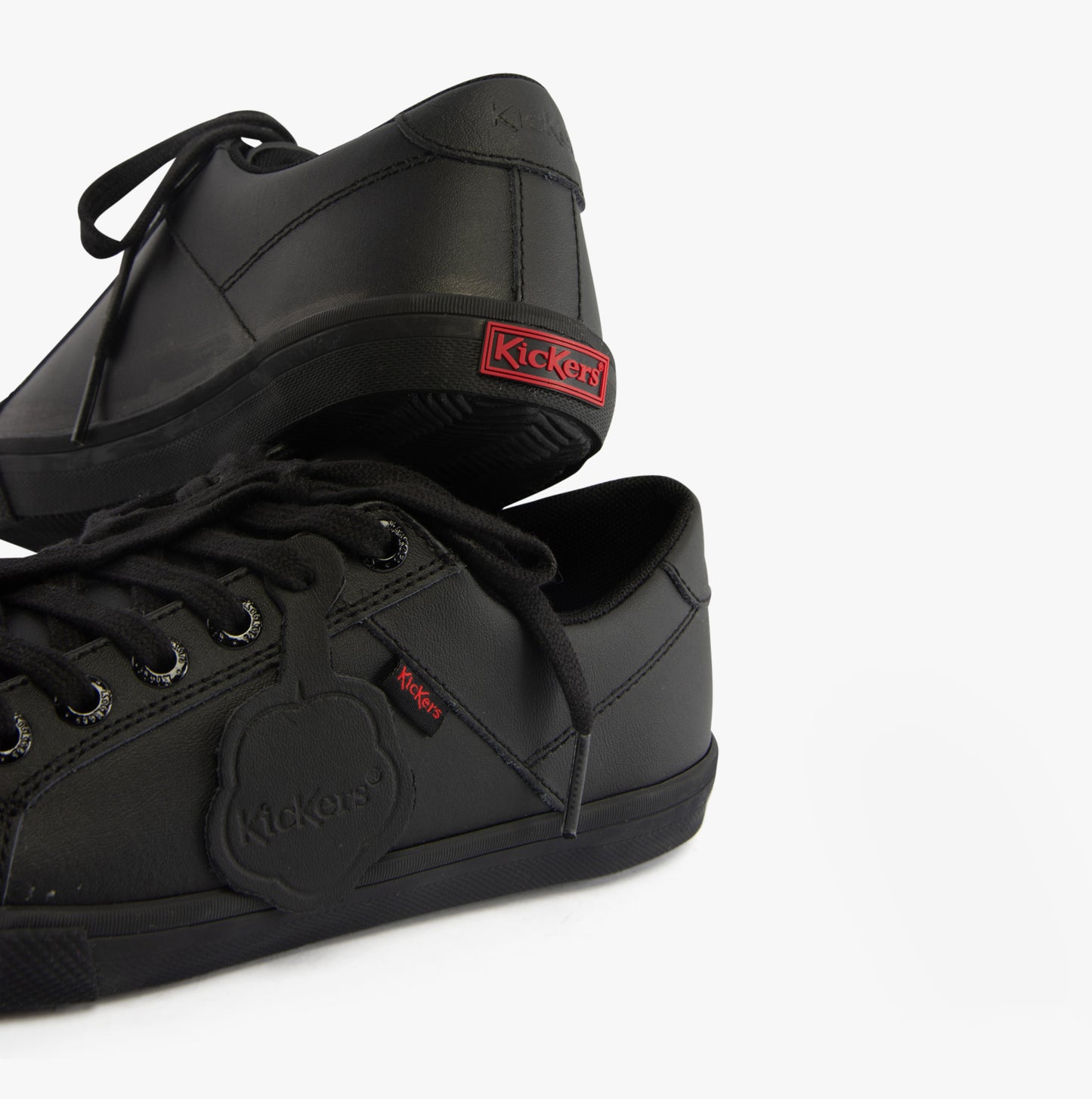 Kickers 116409 KODY LO Unisex School Shoes Black