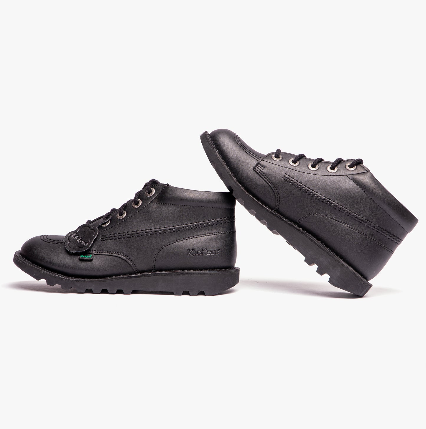 Kickers KICK HI VEGAN SYNT YU Unisex Kids School Shoes Black