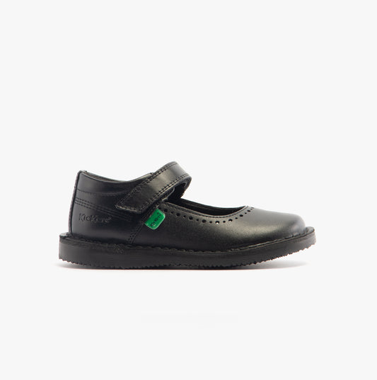 Kickers KOPI MJ BROGUE Infant Girls Shoes Black