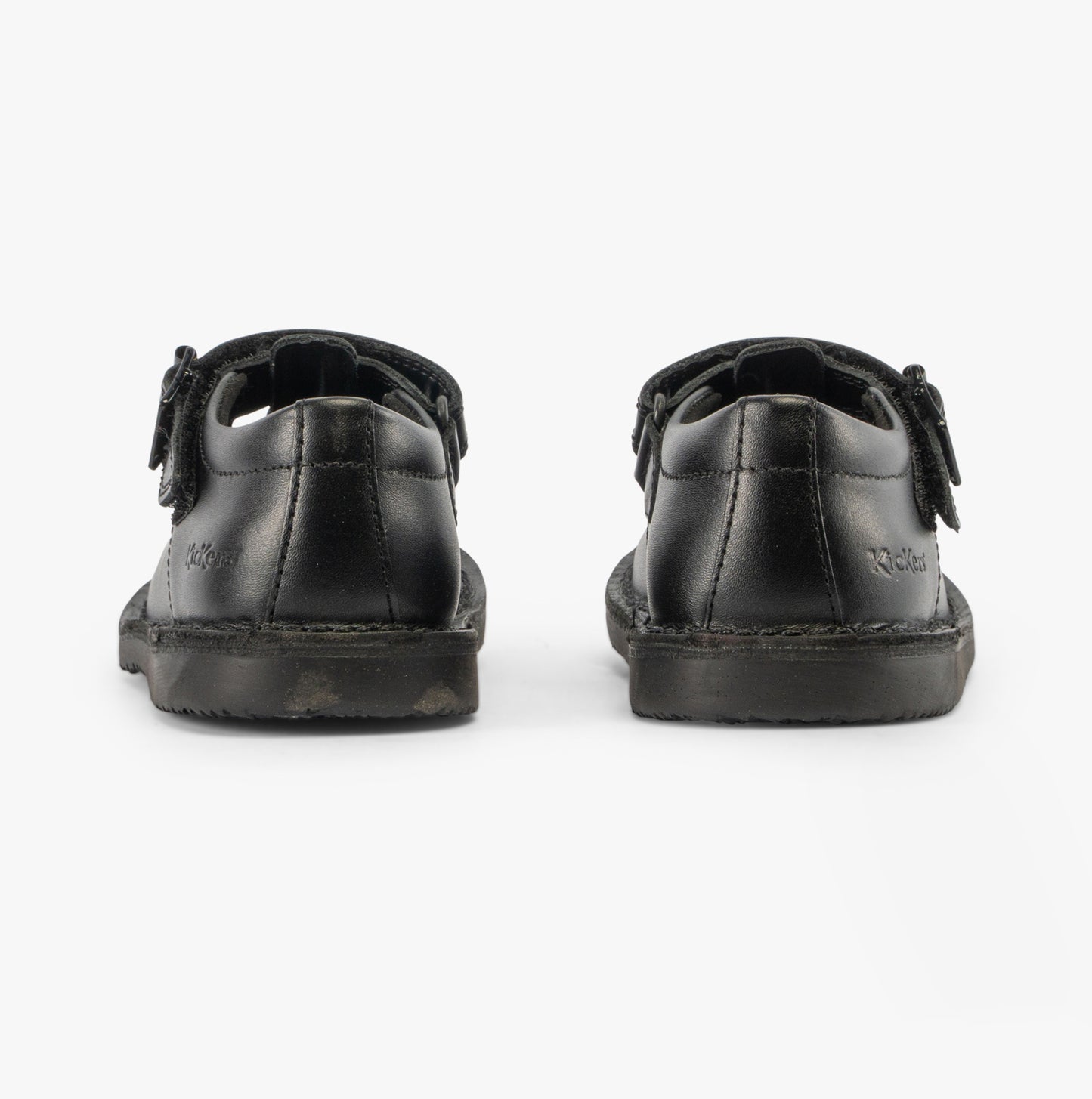 Kickers 117236 KOPI HEART T BAR Infant Girls School Shoes Black
