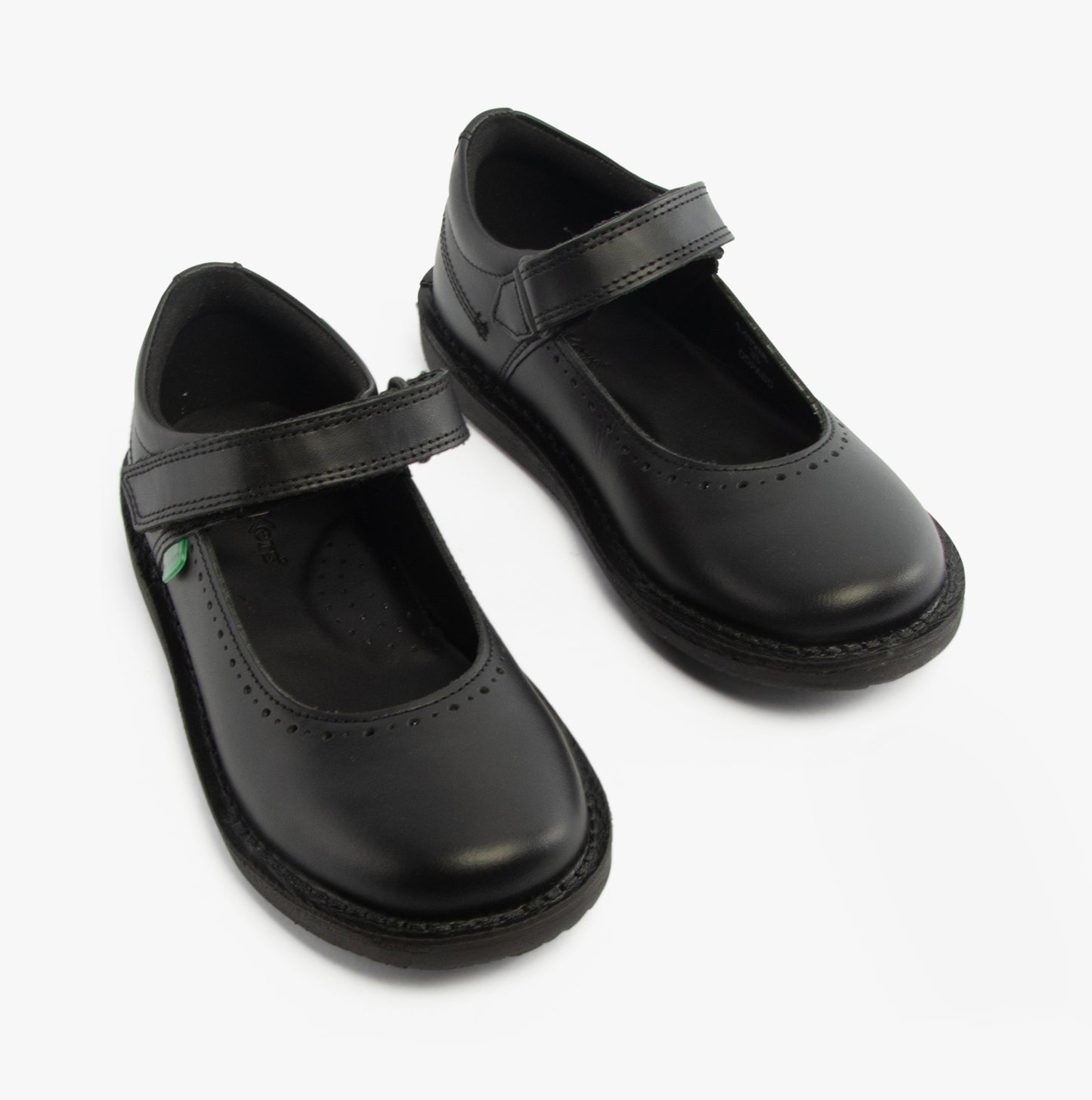 Kickers 117238 KOPI MJ BROGUE Junior Girls School Shoes Black