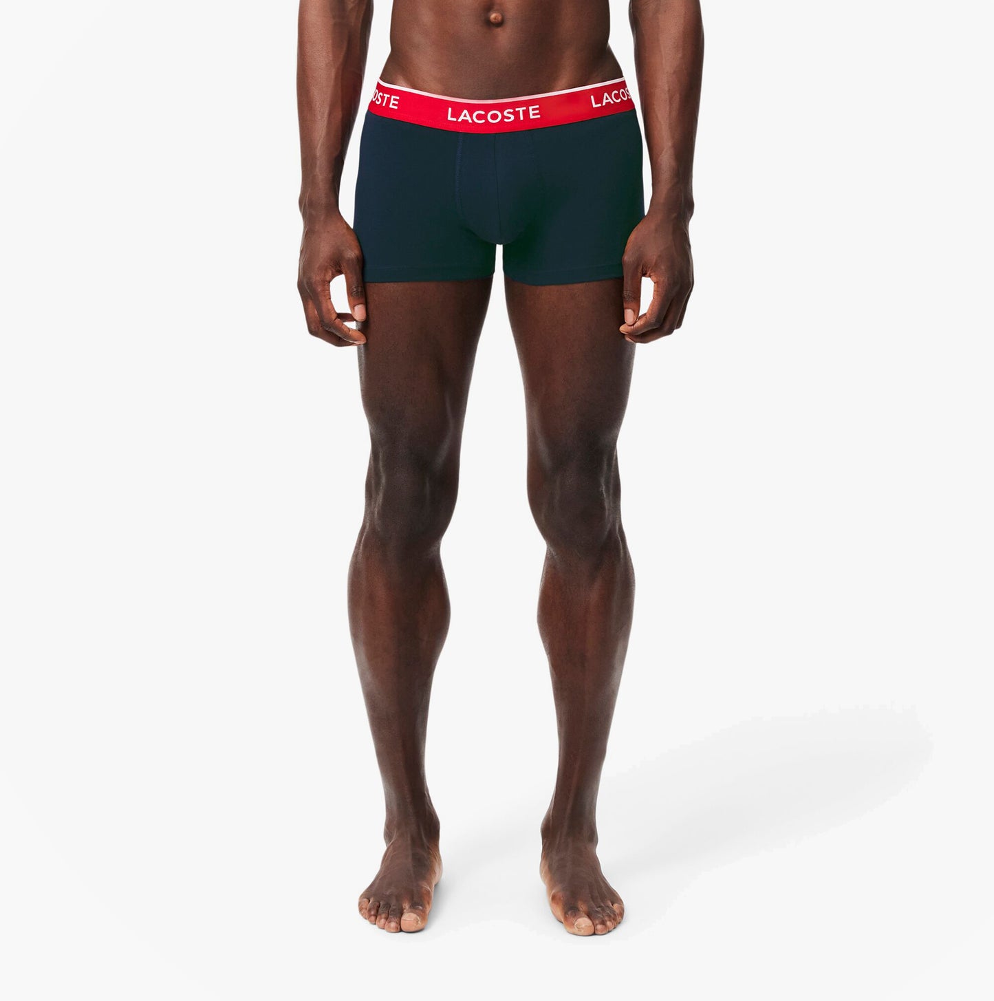 Lacoste 3 Pack Trunks Mens Trunks Navy Blue/Green/Red/Navy Blue