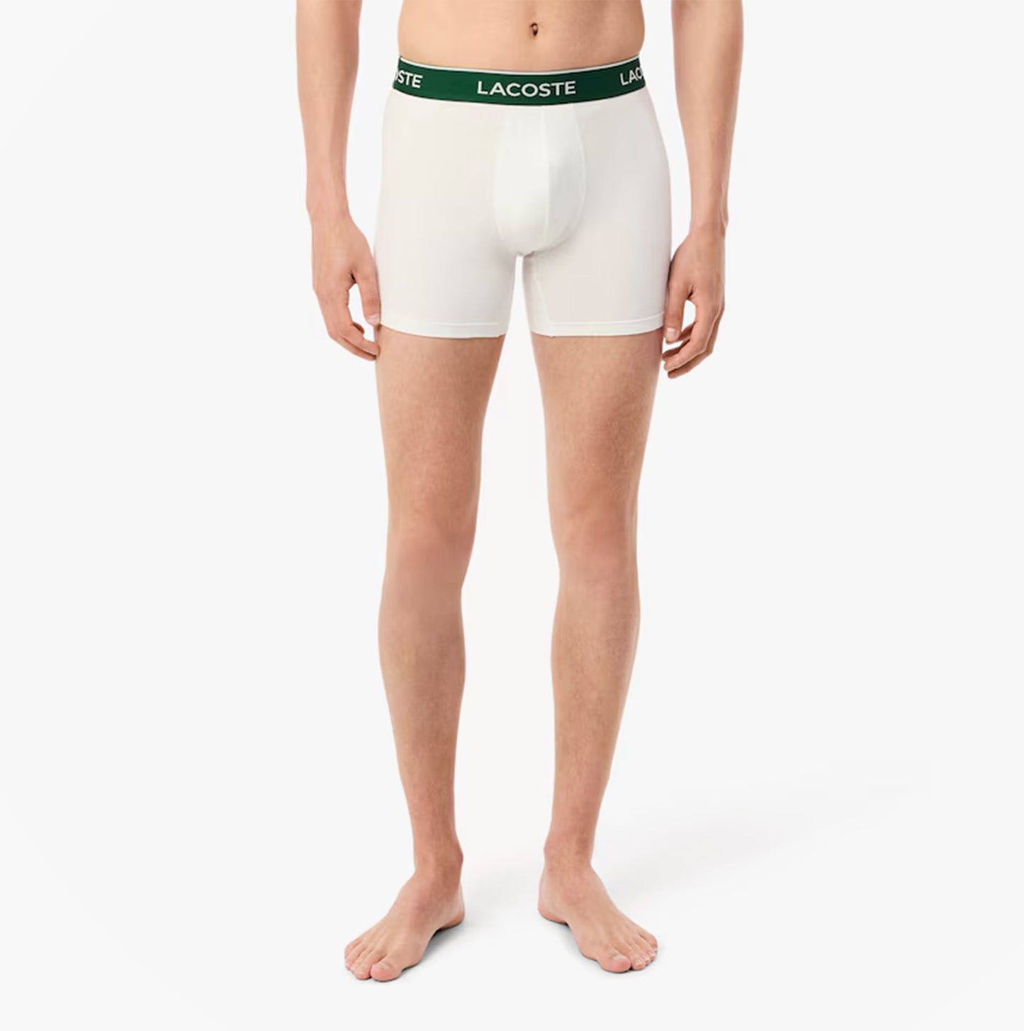 Lacoste 3 Pack Boxer Briefs Mens Boxer Briefs Black/White/Silver Chine