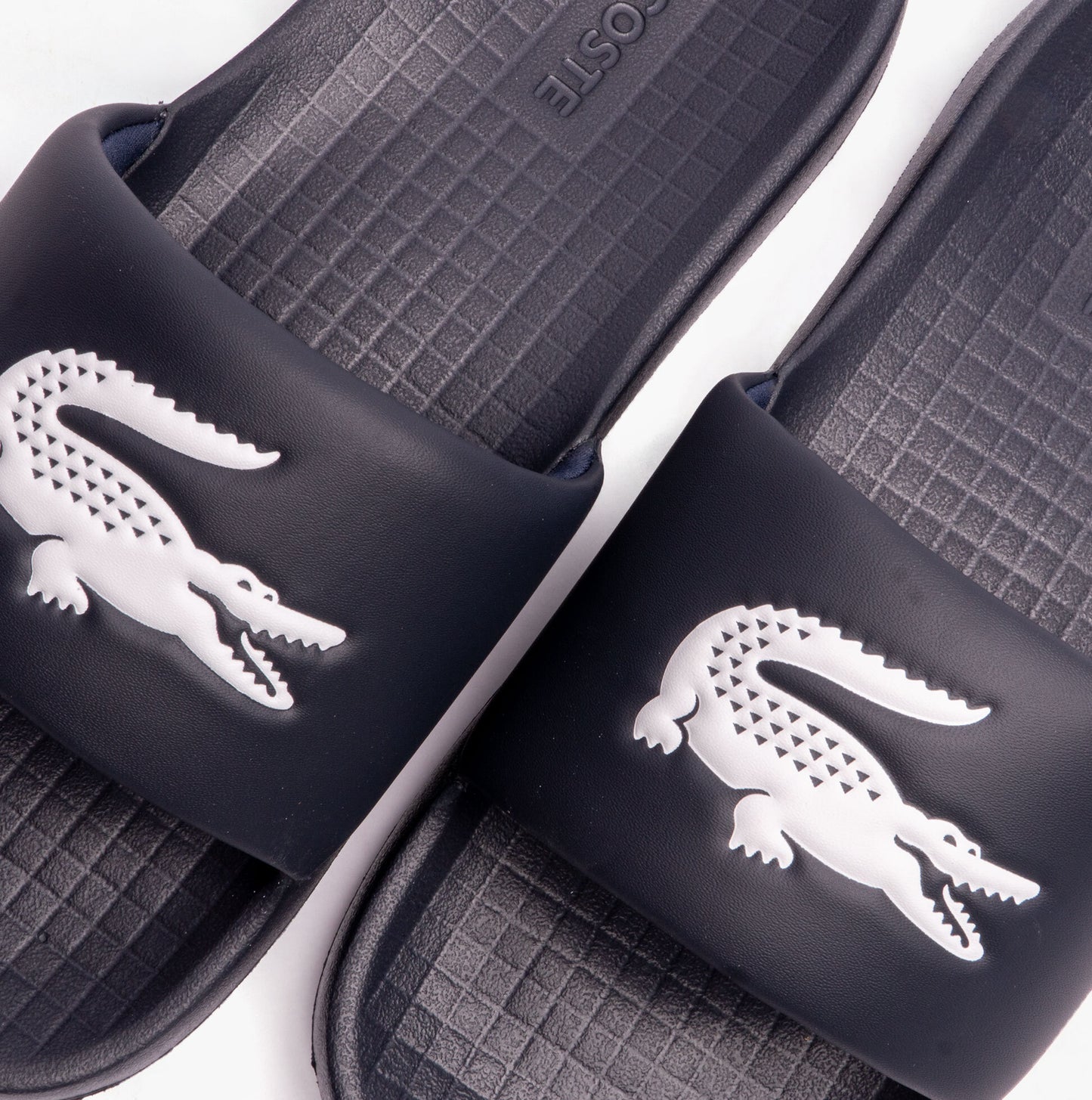 Lacoste SERVE Mens Sliders Navy/White