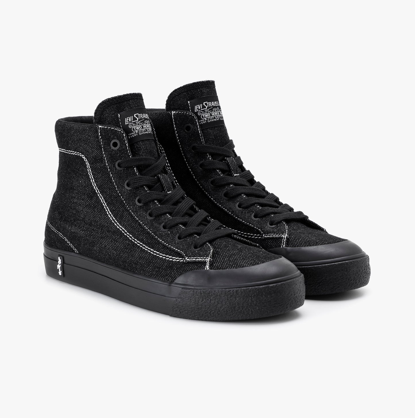 Levi's LS2 MID Mens Trainers Full Black