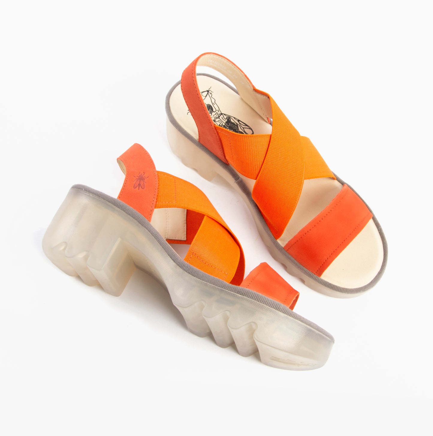 Fly London TAJI502FLY Womens Sandals Poppy Orange