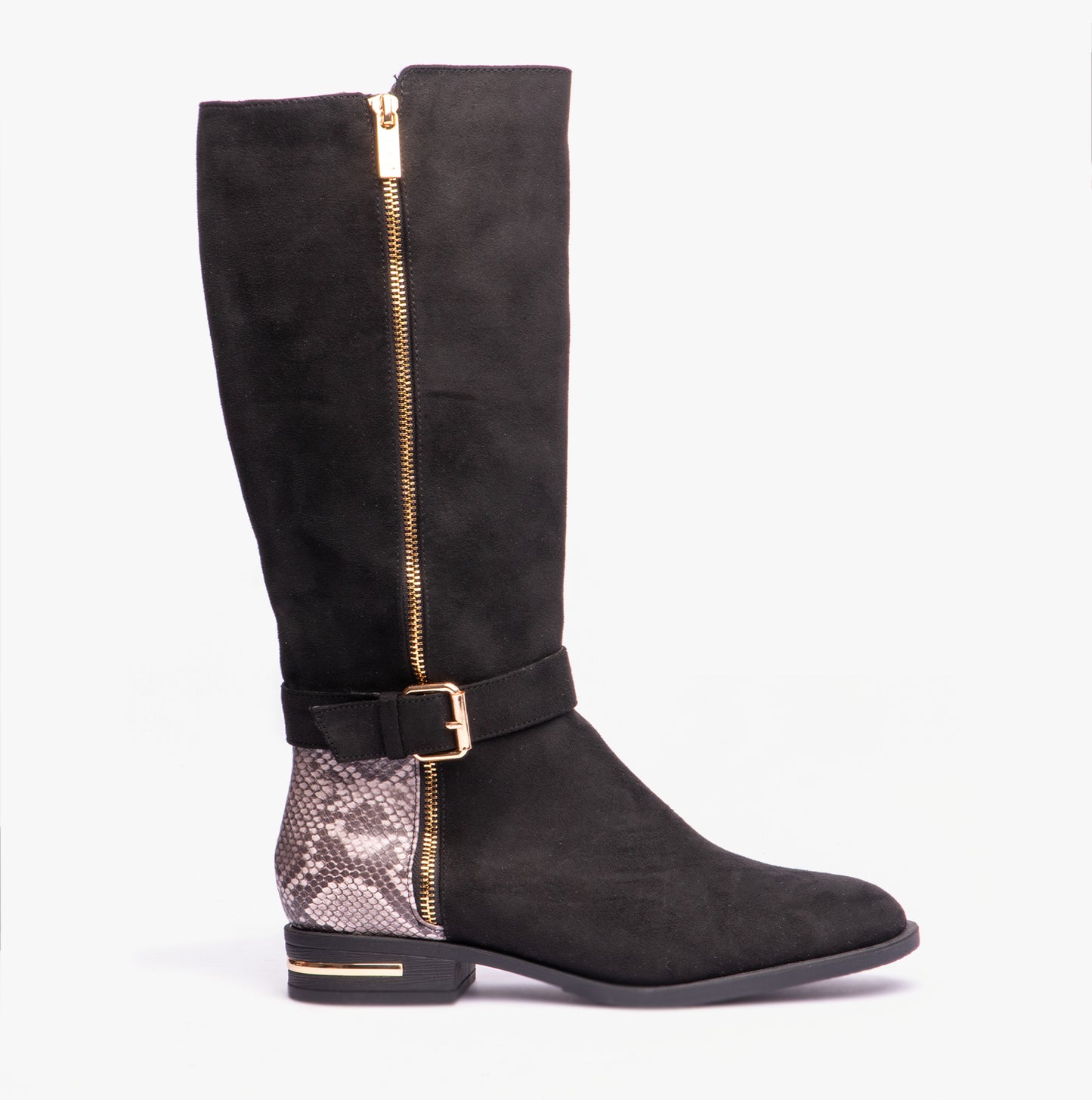 Lotus HARPER Womens Boots Black Microfibre/Snake