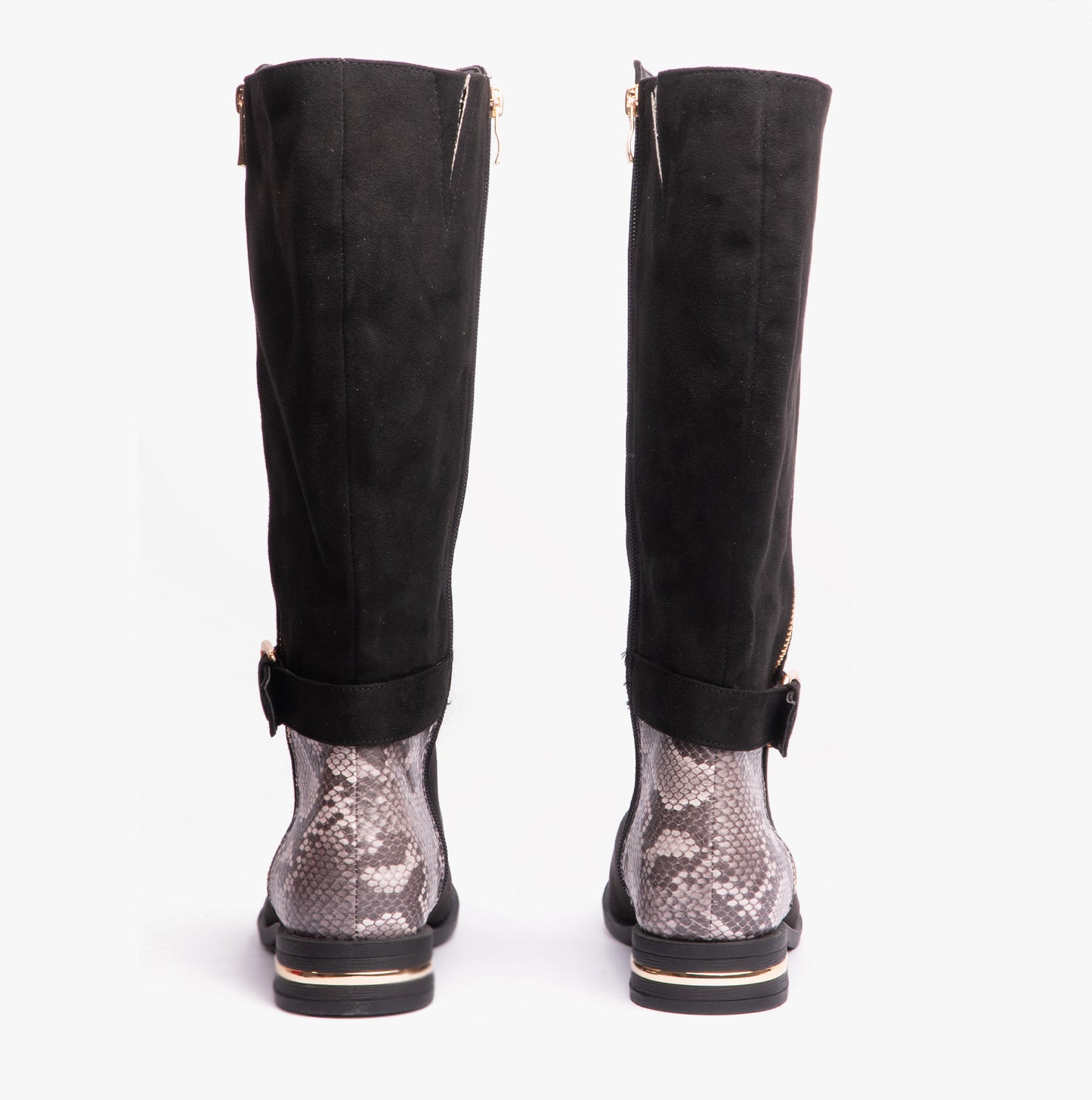 Lotus HARPER Womens Boots Black Microfibre/Snake