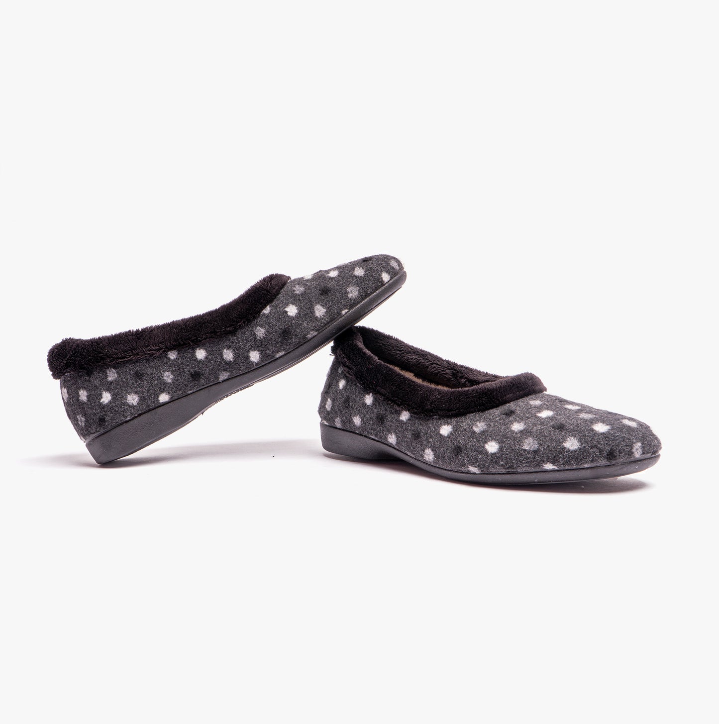 Lotus GERI Womens Slippers Black