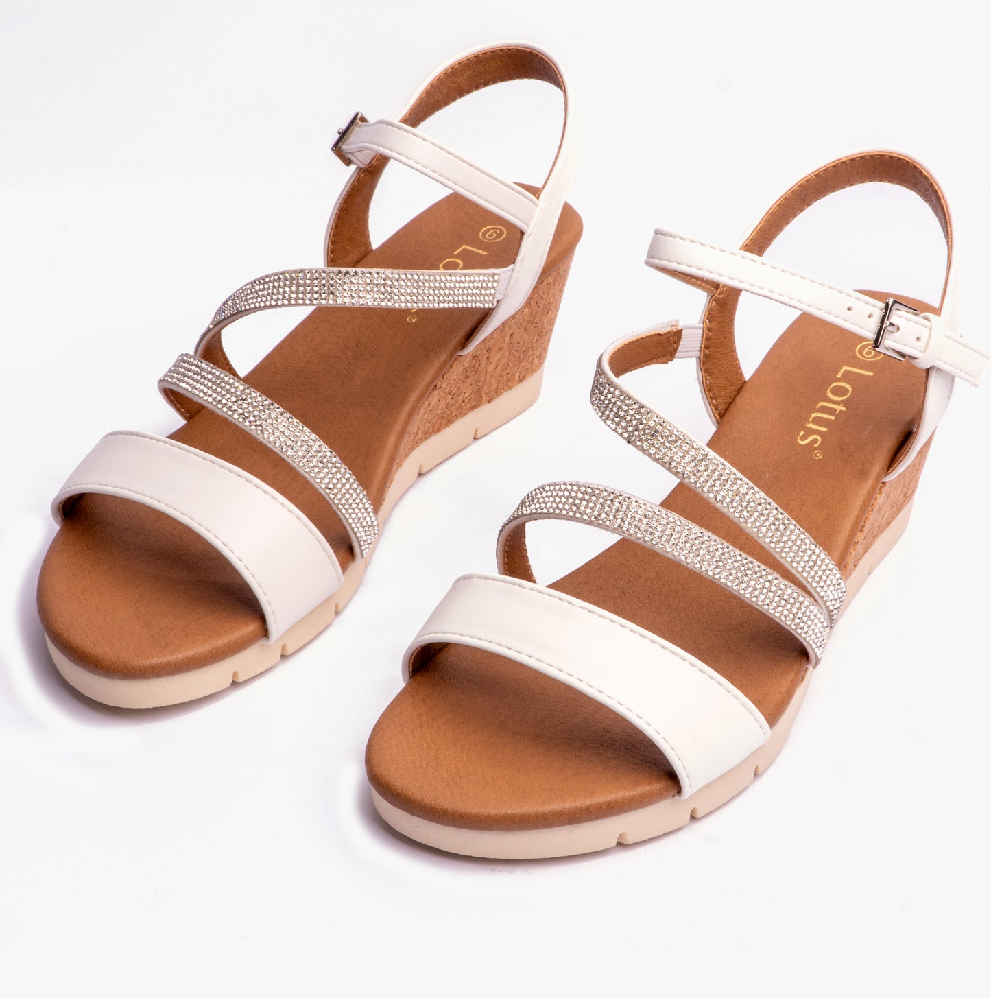 Lotus GOLDIE Womens Sandals White