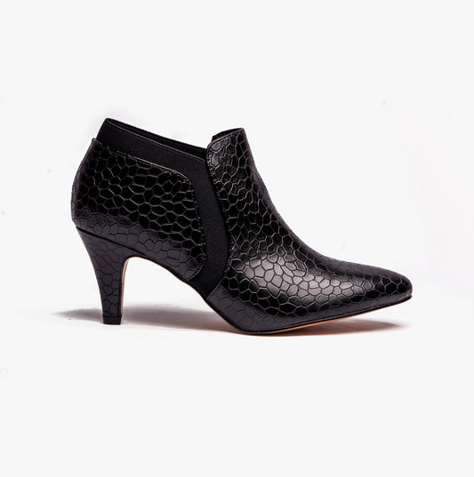 Lotus KRISTINA Womens Shoe Boot Black Croc