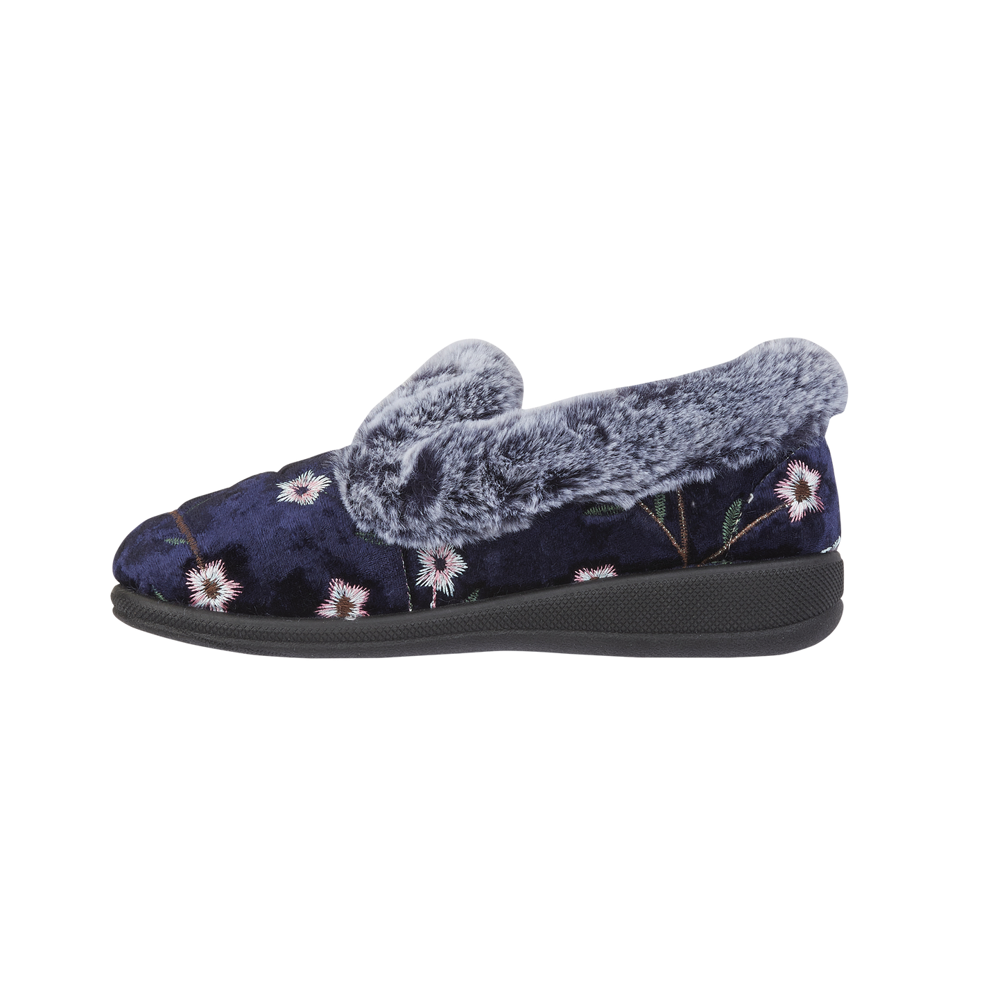Jo & Joe MABEL Womens Full Slippers Navy