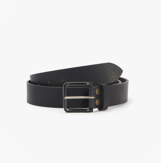 Barbour DOUBLE RIVET Mens Belt Black