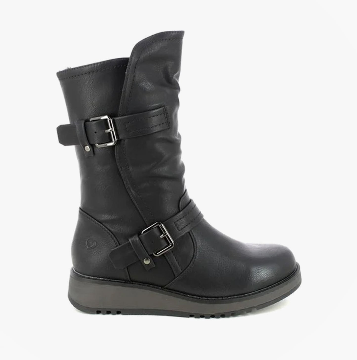HANNAH4 Womens Biker Boots Black