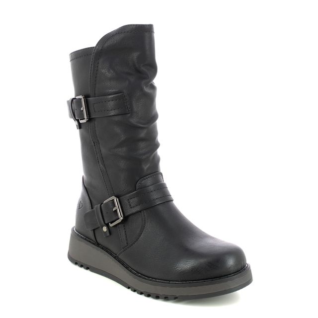 HANNAH4 Womens Biker Boots Black