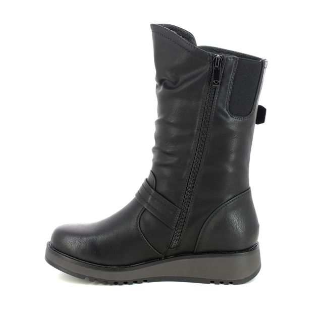 HANNAH4 Womens Biker Boots Black