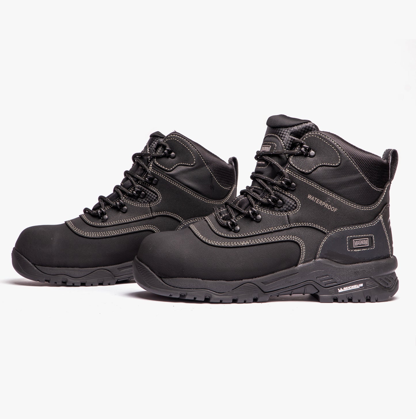 Magnum BROADSIDE 6.0 Mens Leather Industrial Safety Boots Black