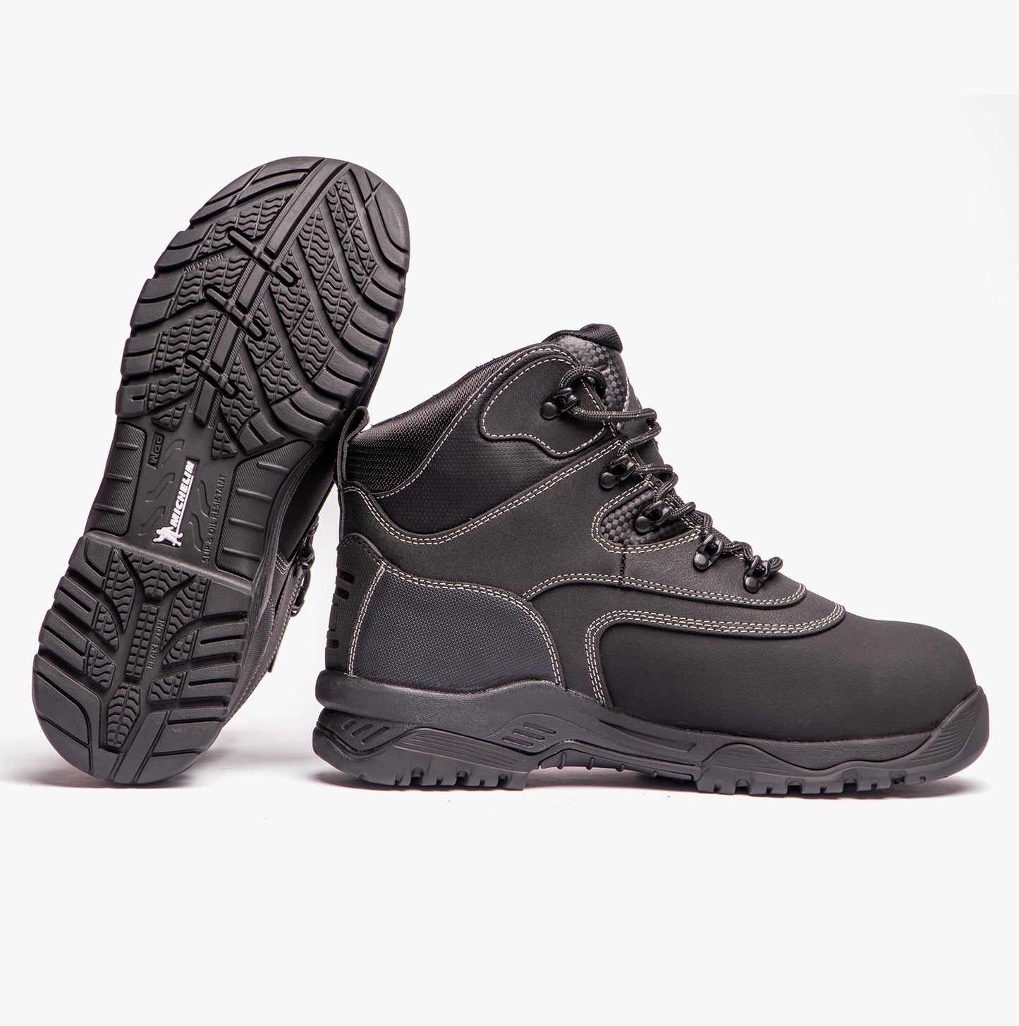 Magnum BROADSIDE 6.0 Mens Leather Industrial Safety Boots Black