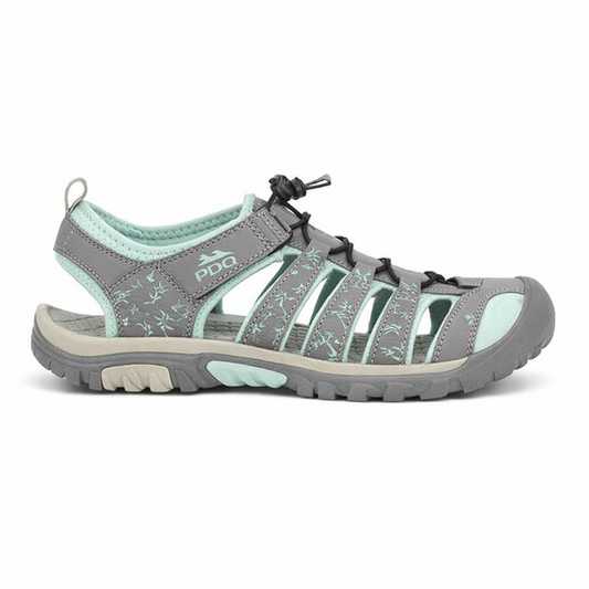 PDQ MILLIE Womens Hiking & Trail Sandals Grey/Mint